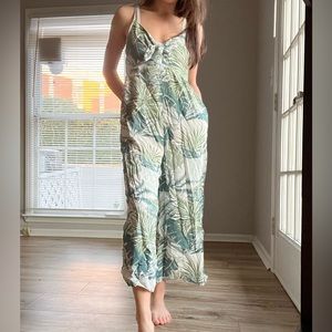 American Eagle Tropical Jumpsuit
